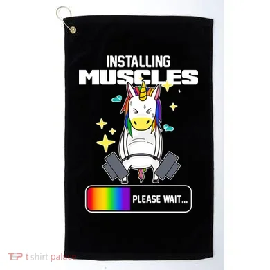 Installing Muscles Unicorn Lifting Golf Towel