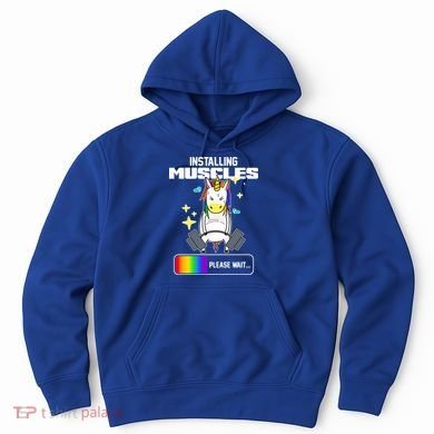 Installing Muscles Unicorn Lifting Hoodie