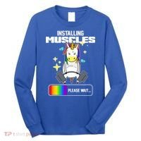 Installing Muscles Unicorn Lifting Long Sleeve Shirt thumb 0