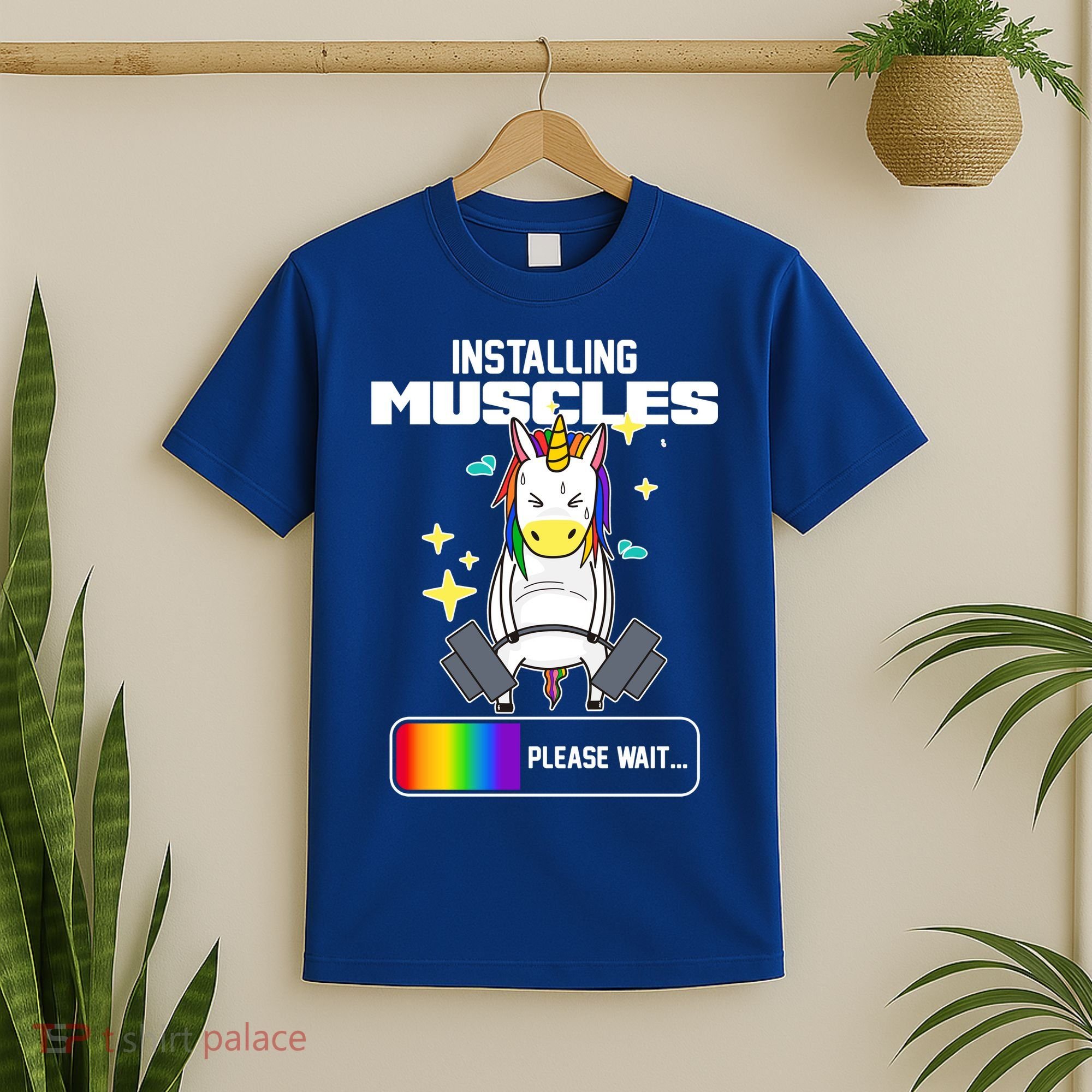 Installing Muscles Unicorn Lifting T-Shirt
