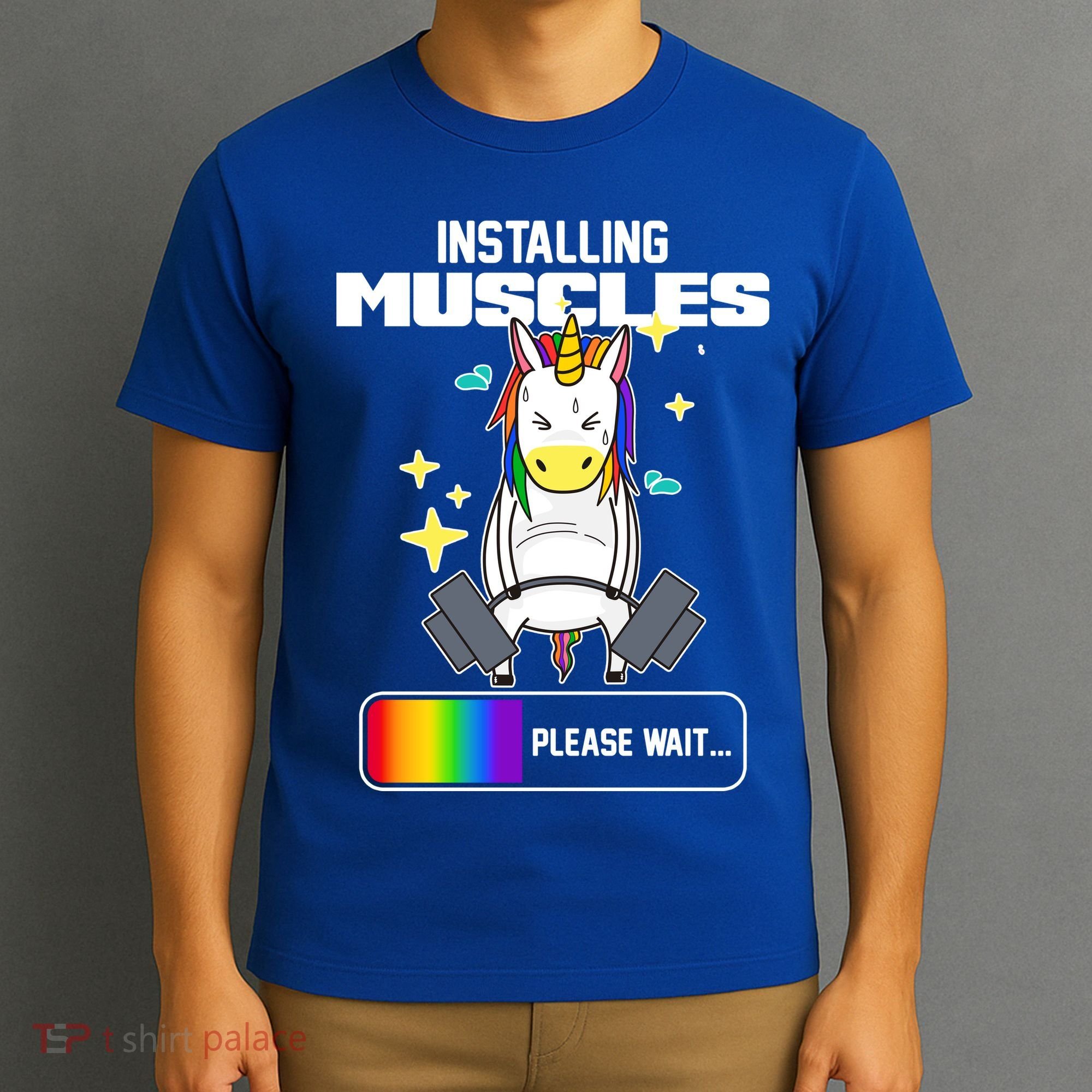 Installing Muscles Unicorn Lifting T-Shirt