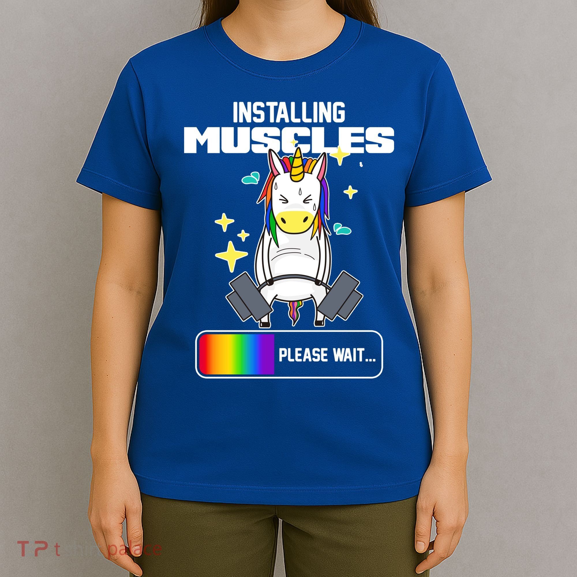 Installing Muscles Unicorn Lifting T-Shirt