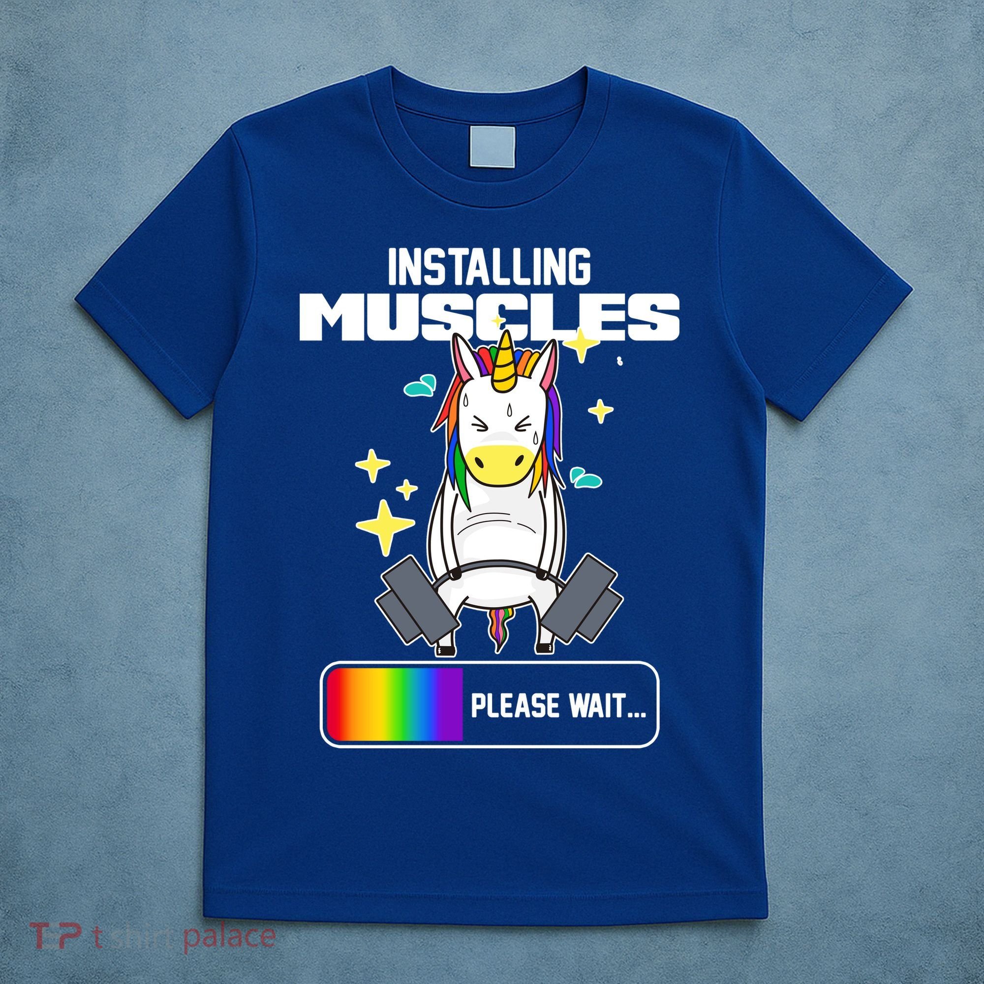 Installing Muscles Unicorn Lifting T-Shirt