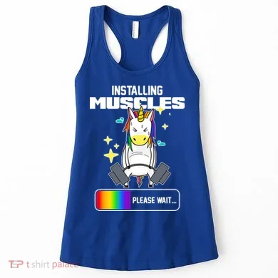 Installing Muscles Unicorn Lifting Women's Tank Top