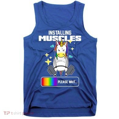 Installing Muscles Unicorn Lifting Tank Top