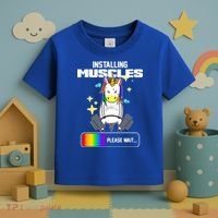 Installing Muscles Unicorn Lifting Toddler T-Shirt thumb 3