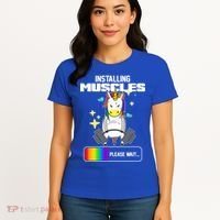Installing Muscles Unicorn Lifting Women's T-Shirt thumb 4
