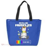 Installing Muscles Unicorn Lifting Tote Bag thumb 0