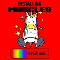 Installing Muscles Unicorn Lifting Santa Hat thumb 1