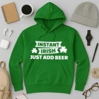 Instant Irish Just Add Beer Hoodie thumb 3