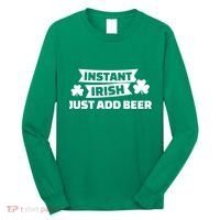 Instant Irish Just Add Beer Long Sleeve Shirt thumb 0