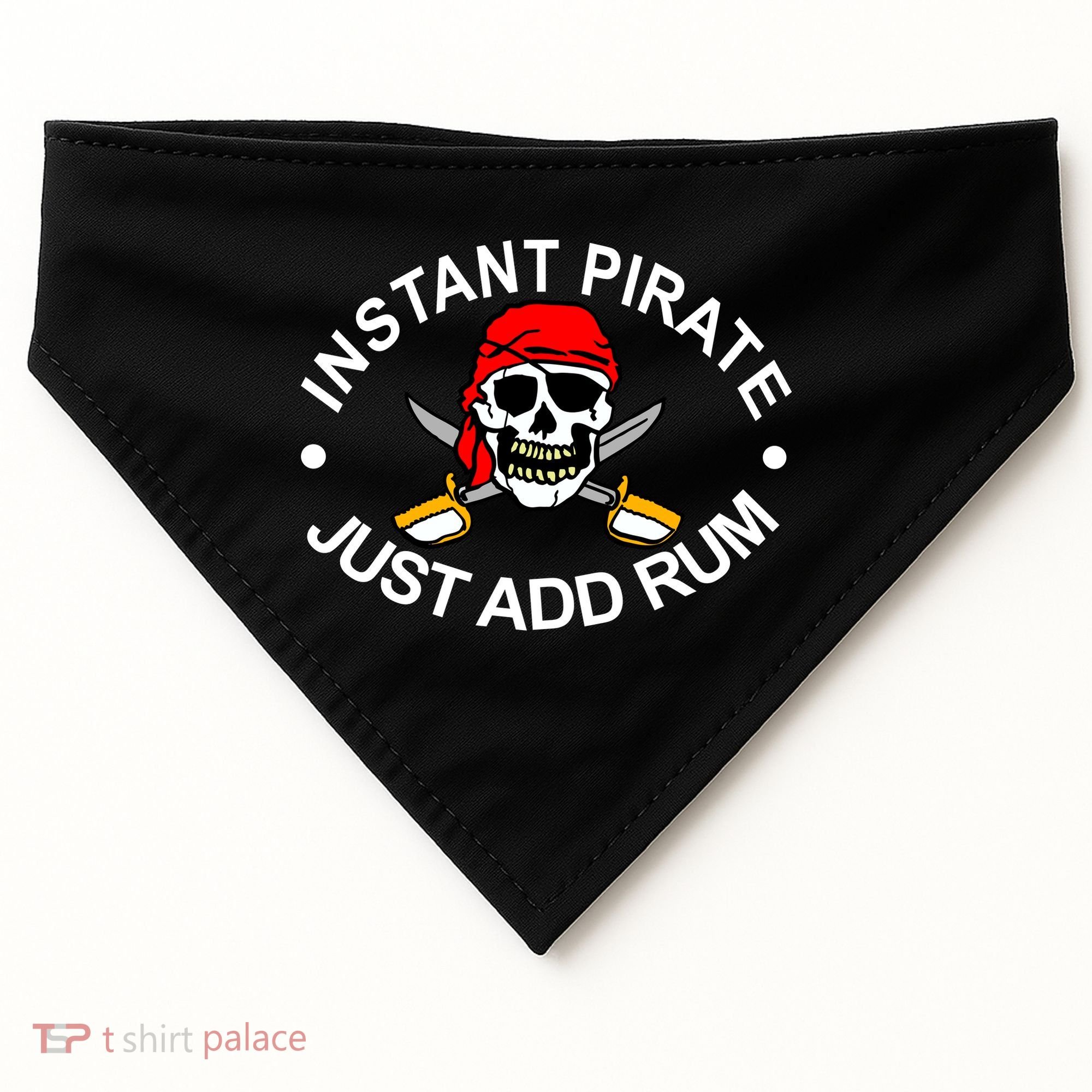 Instant Pirate Just Add Rum USA-Made Doggie Bandana