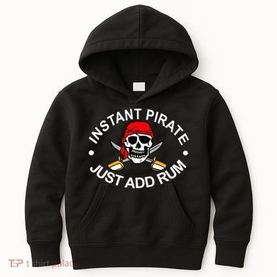 Instant Pirate Just Add Rum Kids Hoodie