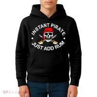 Instant Pirate Just Add Rum Kids Hoodie thumb 4