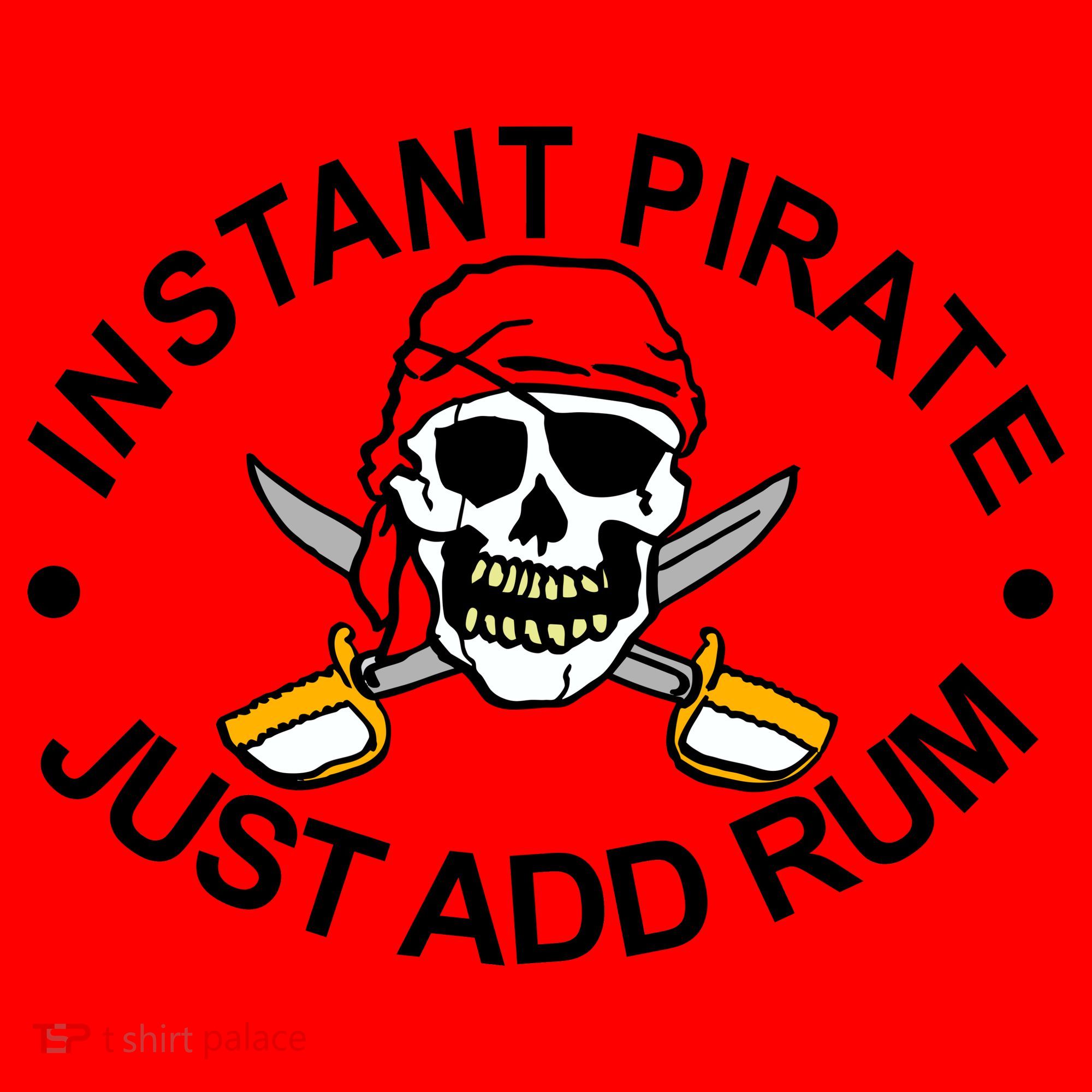 Instant Pirate Just Add Rum Santa Hat