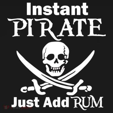 Instant Pirate Just Add Rum Skull Crosswords Toddler Zip Fleece Hoodie