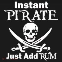 Instant Pirate Just Add Rum Skull Crosswords Doggie Tank thumb 4