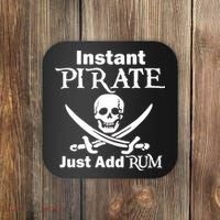 Instant Pirate Just Add Rum Skull Crosswords Coaster thumb 0