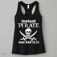 Instant Pirate Just Add Rum Skull Crosswords Women's Tank Top thumb 3