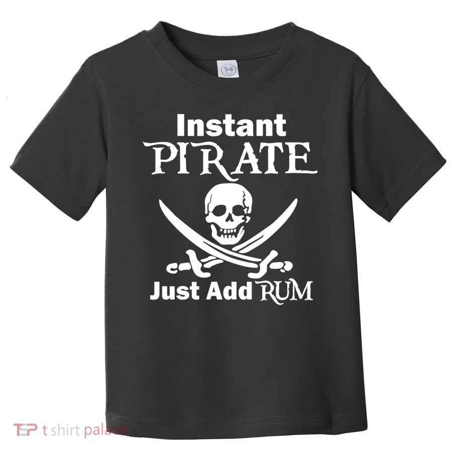 Instant Pirate Just Add Rum Skull Crosswords Toddler T-Shirt