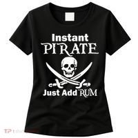 Instant Pirate Just Add Rum Skull Crosswords Women's T-Shirt thumb 0
