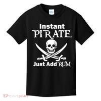 Instant Pirate Just Add Rum Skull Crosswords Kids T-Shirt thumb 0