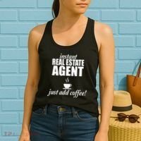 Instant Real Estate Agent Just Add Coffee Women's Tank Top thumb 2