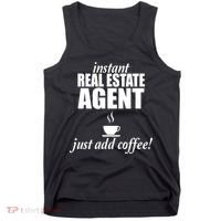 Instant Real Estate Agent Just Add Coffee Tank Top thumb 0