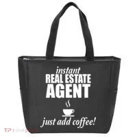 Instant Real Estate Agent Just Add Coffee Tote Bag thumb 0