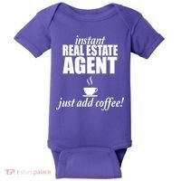 Instant Real Estate Agent Just Add Coffee Baby Bodysuit thumb 0
