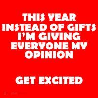 Instead of Gifts I'm Giving Everyone My Opinion Polo thumb 2