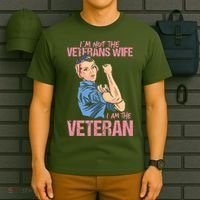 I'm Not The Veterans Wife I Am The Veteran Female Veteran T-Shirt thumb 6