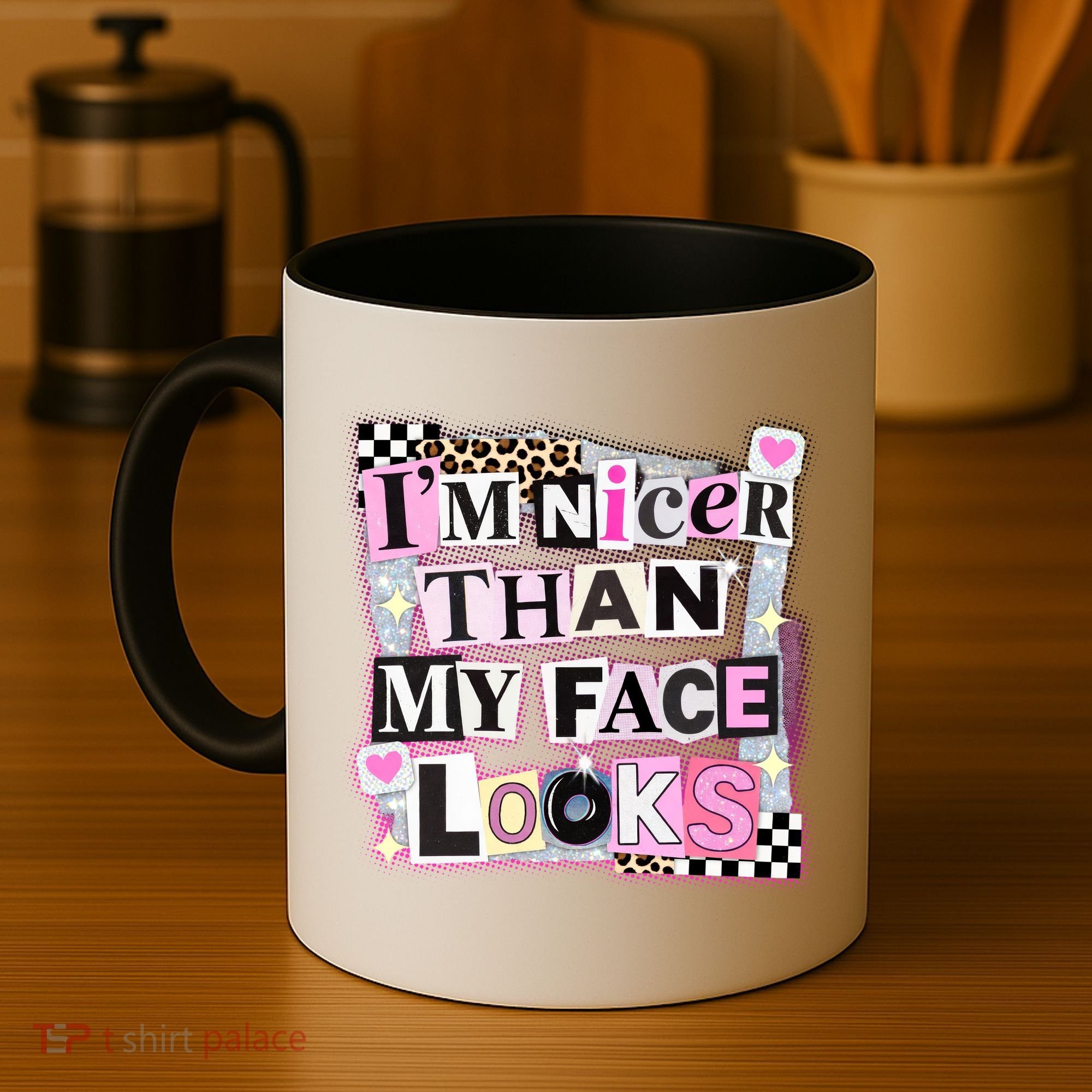 I'm Nicer Than My Face Looks Coffee Mug