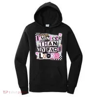 I'm Nicer Than My Face Looks Women's Hoodie thumb 0
