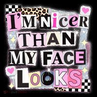 I'm Nicer Than My Face Looks Women's Hoodie thumb 2