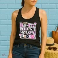 I'm Nicer Than My Face Looks Women's Tank Top thumb 2