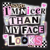 I'm Nicer Than My Face Looks Visor thumb 3