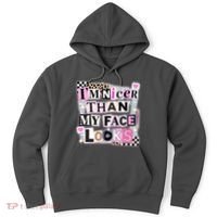 I'm Nicer Than My Face Looks Hoodie thumb 0