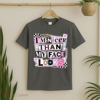 I'm Nicer Than My Face Looks T-Shirt thumb 2