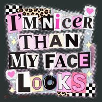 I'm Nicer Than My Face Looks Coaster thumb 2