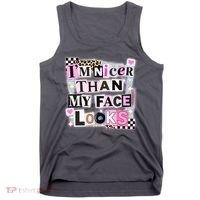 I'm Nicer Than My Face Looks Tank Top thumb 0