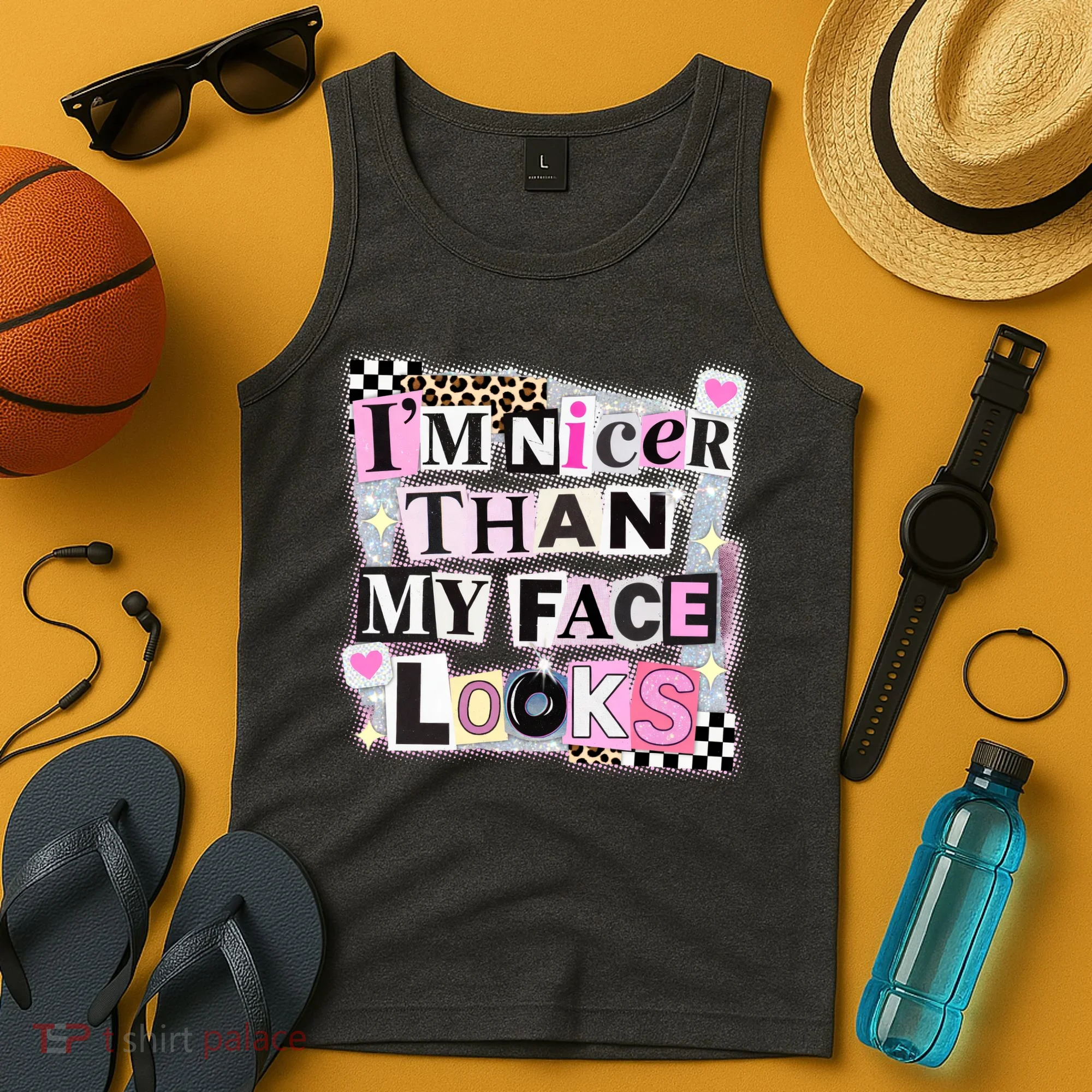 I'm Nicer Than My Face Looks Tank Top