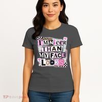 I'm Nicer Than My Face Looks Women's T-Shirt thumb 4