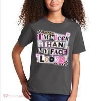 I'm Nicer Than My Face Looks Kids T-Shirt thumb 2