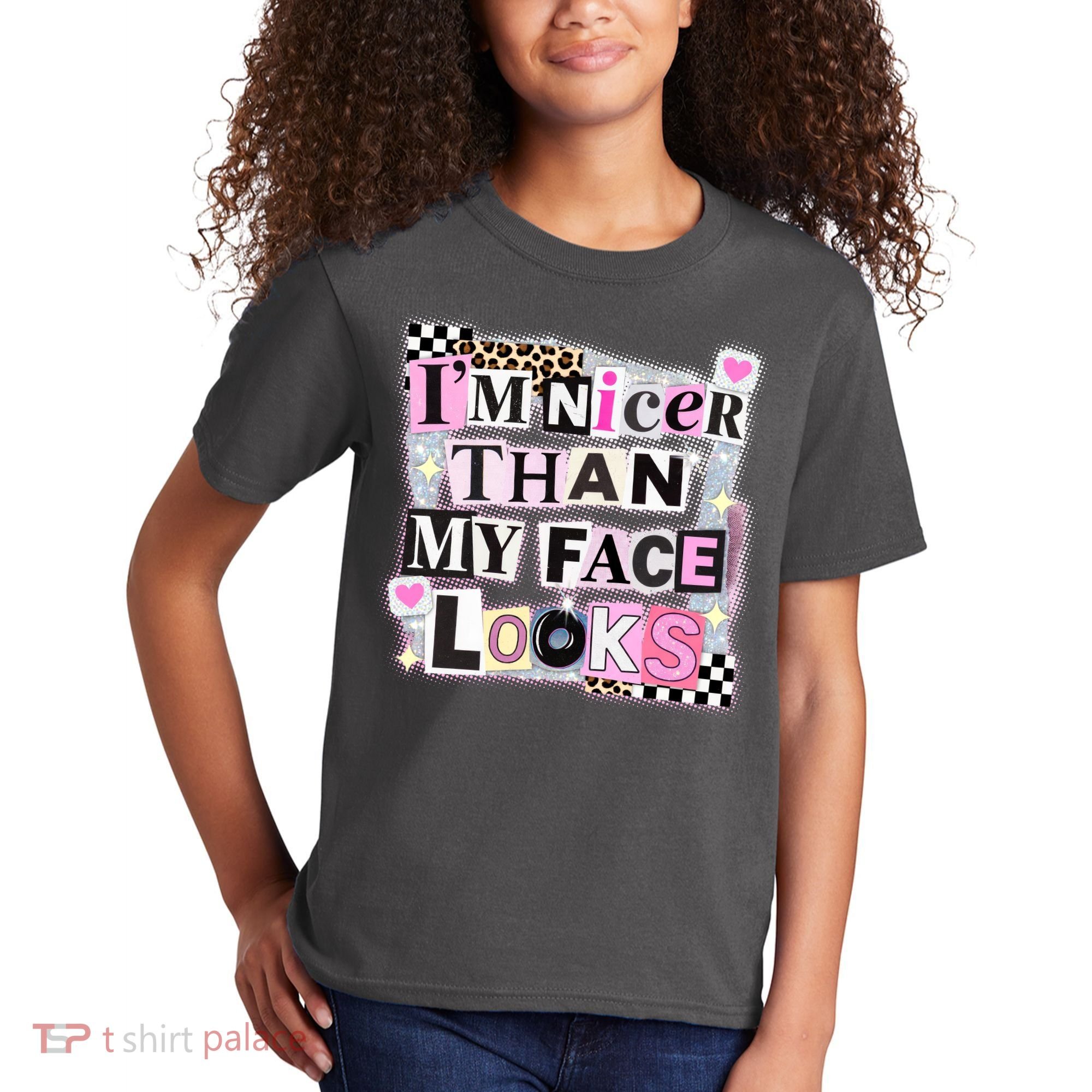 I'm Nicer Than My Face Looks Kids T-Shirt