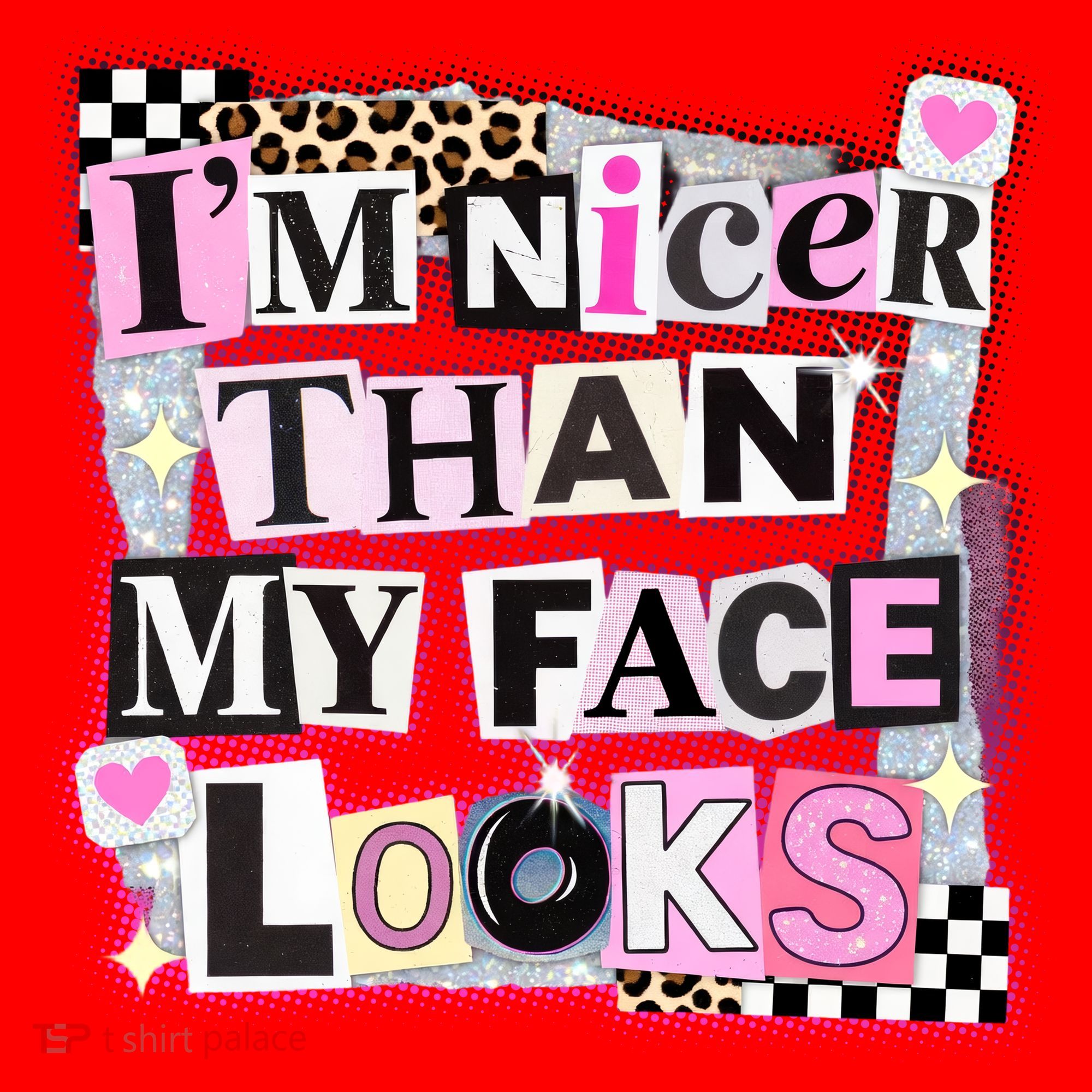 I'm Nicer Than My Face Looks Santa Hat