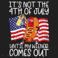 Its Not The 4th Of July Until My Weiner Comes Out Graphic Women's Sweatshirt thumb 2