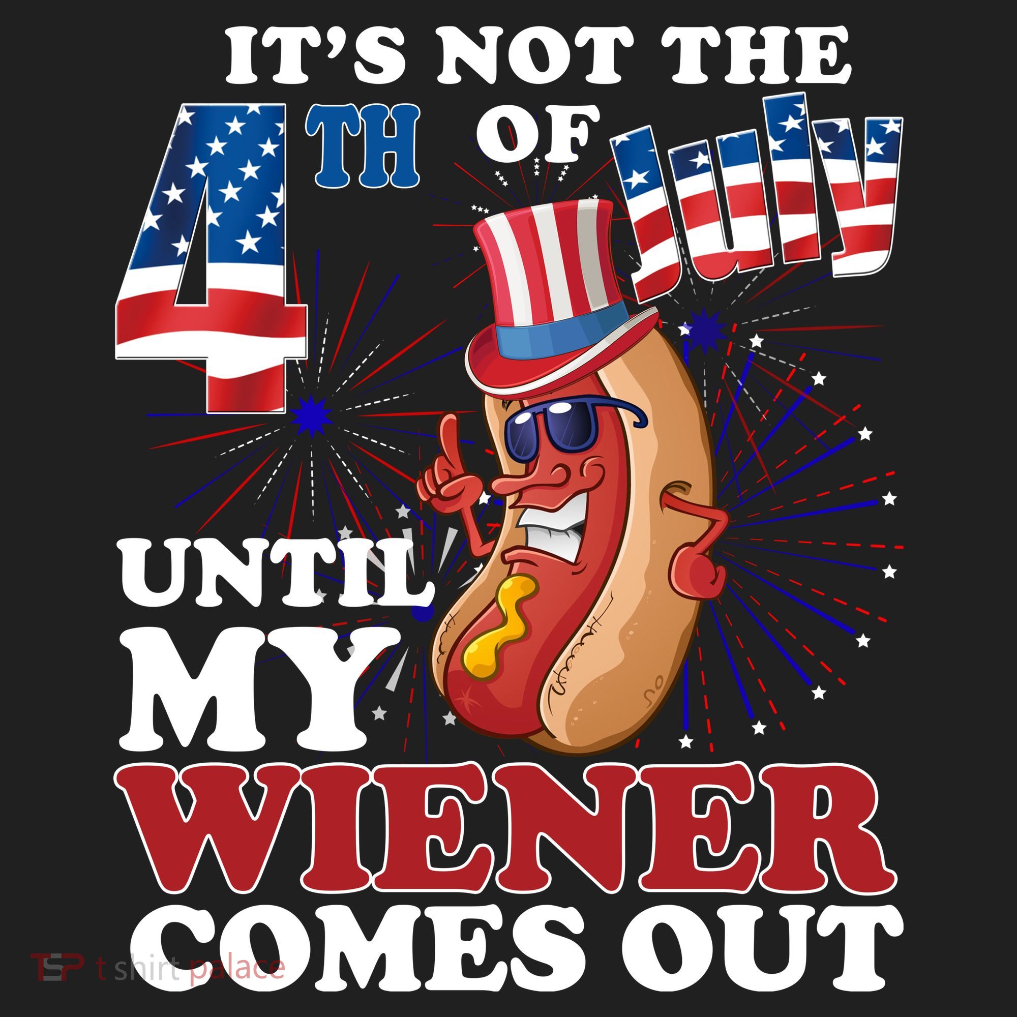 Its Not The 4th Of July Until My Wiener Comes Out Funny Women's Sweatshirt