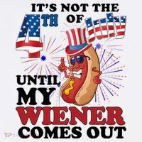 Its Not The 4th Of July Until My Wiener Comes Out Funny Women's Long Sleeve Shirt thumb 2