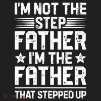 Im Not The Step Father Stepped Up Funny Dad Fathers Day Beanie thumb 2
